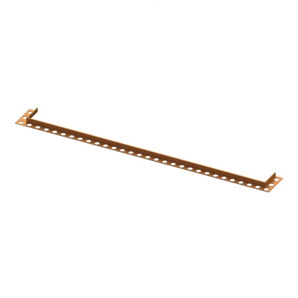 Product cut out image of the Abacus Elements Brushed Bronze 700mm Infinity Waste Finishing Trim
